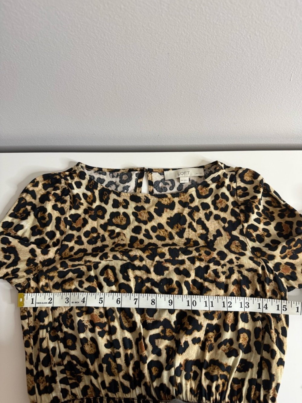 Loft Leopard Print Long Sleeve Maxi Dress - Tan/Black XSP - Picture 10 of 11